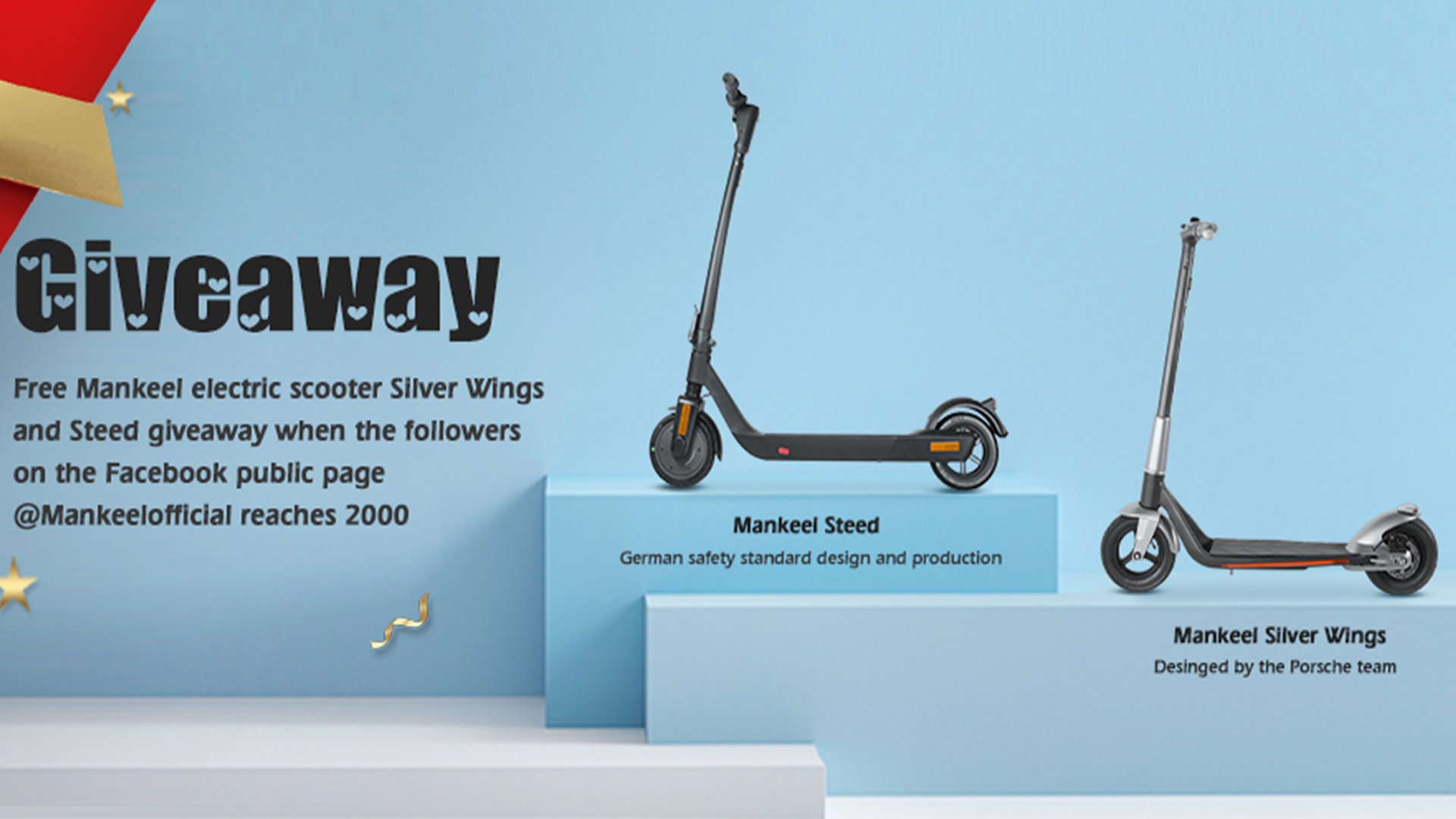 Welcome to join our electric scooter free Giveaway event on Facebook